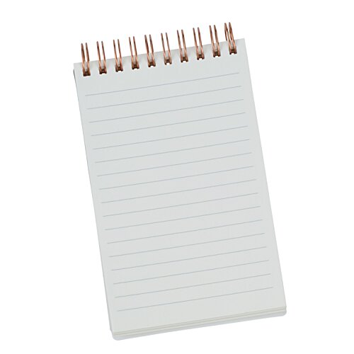 Additional Image 1 - a spiral bound notebook with a white cover