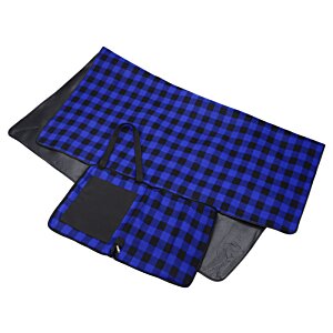 Additional Image 4 - a blue and black checkered mat