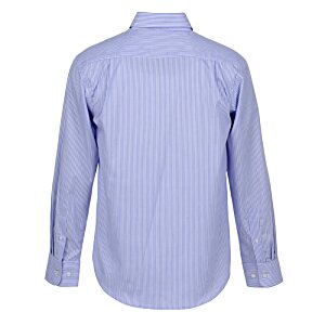 Additional Image 1 - a back view of a blue shirt