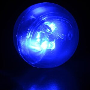 Additional Image 3 - a blue ball with a black background