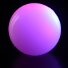 View Image 4 of 8 of Blinky Rubber Bouncy Ball - Multicolor