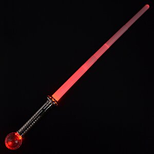 Additional Image 3 - a red light saber with a black handle