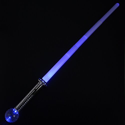 Additional Image 4 - a blue light saber on a black background