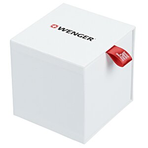 Additional Image 1 - a white cube with a red button