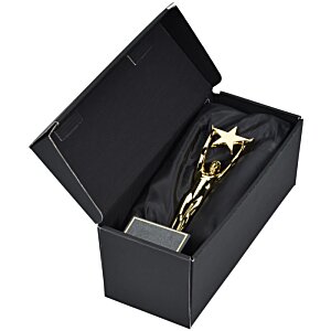 Additional Image 3 - a black box with a gold trophy in it