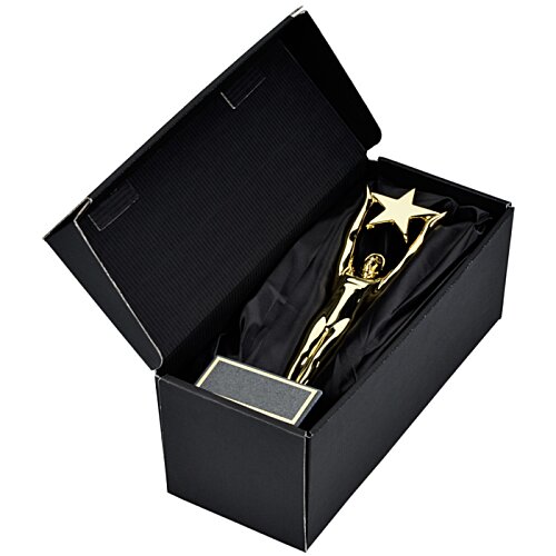 Additional Image 2 - a black box with a gold trophy in it