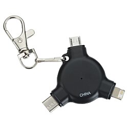 a key chain with a key ring