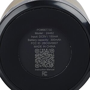 Additional Image 4 - a black round object with white text