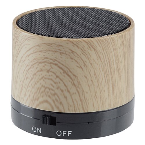 Additional Image 2 - a round wooden object with a black base