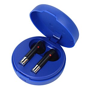Additional Image 7 - a blue earbuds in a blue case