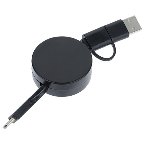 Additional Image 1 - a black charger with a cord