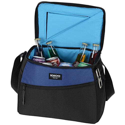 Additional Image 2 - a blue and black cooler bag