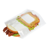 a sandwich in a plastic bag