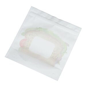 Additional Image 2 - a plastic bag with a white label