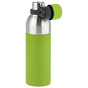 Additional Image 3 - a green and silver water bottle