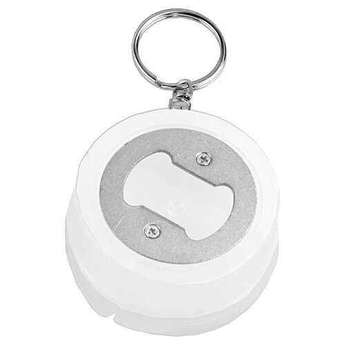 Additional Image 2 - a white bottle opener with a ring
