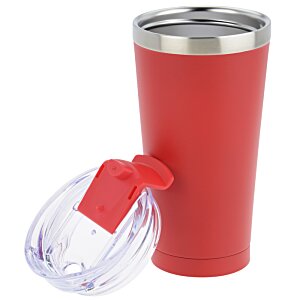 Additional Image 4 - a red and silver tumbler