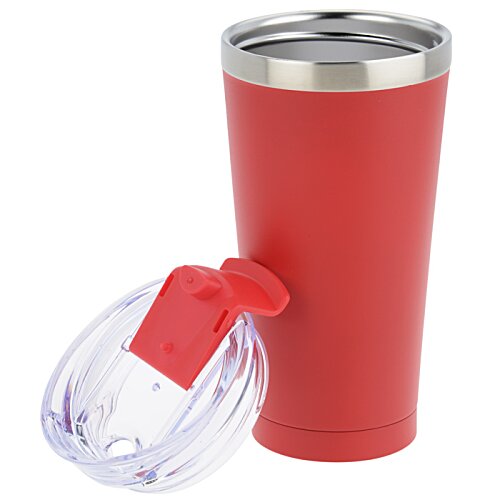 Additional Image 4 - a red and silver tumbler