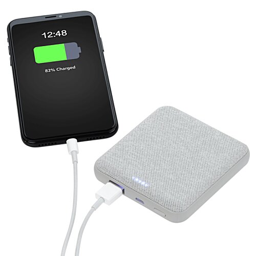 Additional Image 3 - a black and white rectangular device with a green battery