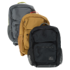 a group of backpacks on a white background