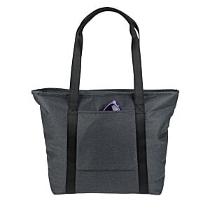 Additional Image 1 - a black bag with a purple logo