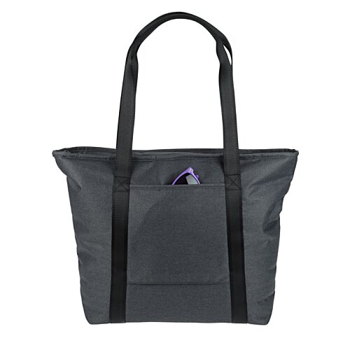 Additional Image 1 - a black bag with a purple logo