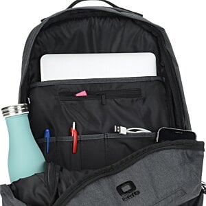 Additional Image 3 - a backpack with a laptop and pen in it