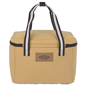 Additional Image 2 - a beige bag with a black and white strap