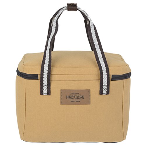 Additional Image 2 - a beige bag with a black and white strap