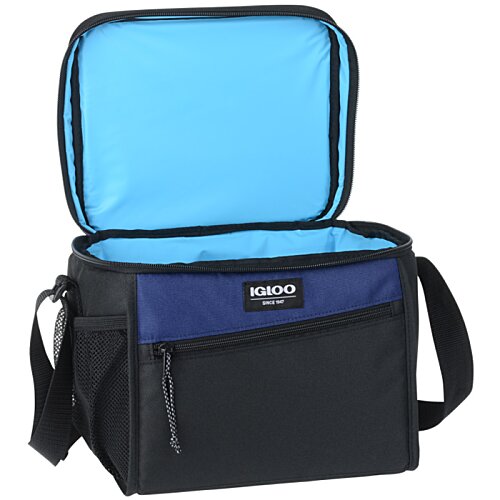 Additional Image 1 - a blue and black cooler bag