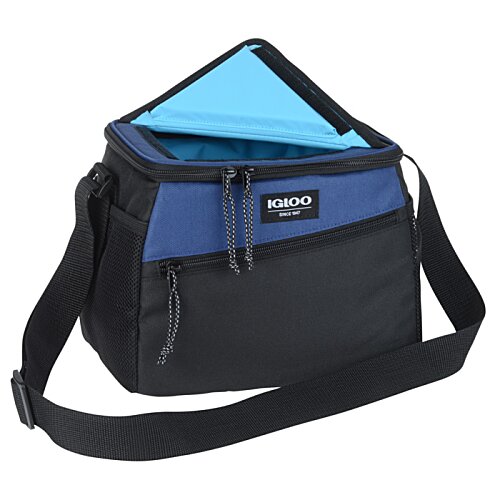 Additional Image 1 - a black and blue cooler bag