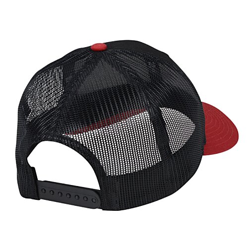 Additional Image 1 - a black hat with a red cap