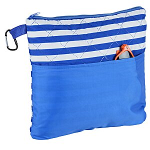 Additional Image 2 - a blue and white striped bag