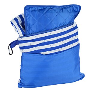 Additional Image 3 - a blue bag with white stripes