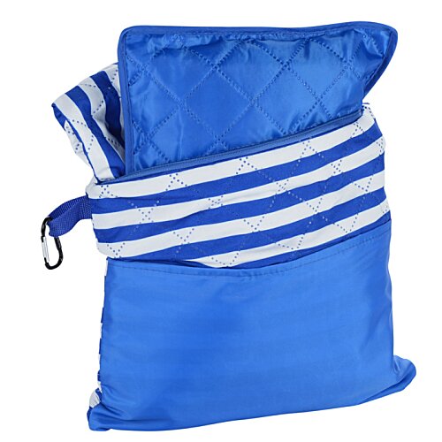 Additional Image 3 - a blue bag with white stripes