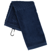 View Image 3 of 4 of Trifold Scrubber Golf Towel with Carabiner Clip