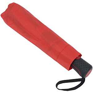 Additional Image 2 - a red umbrella with a black strap