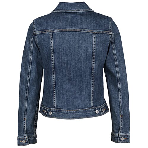 Additional Image 1 - a blue denim jacket on a white background