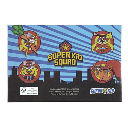 Additional Image 2 - a blue and black sign with cartoon characters