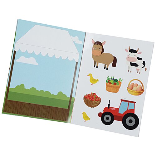 Additional Image 2 - a paper with pictures of farm animals and a tractor