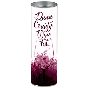 Additional Image 1 - a white cylinder with purple text