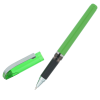 a green pen and a green cap