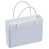 a white bag with handles