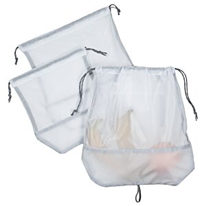 Additional Image 2 - a group of white mesh bags