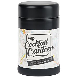 Additional Image 1 - a black and white container with a black lid