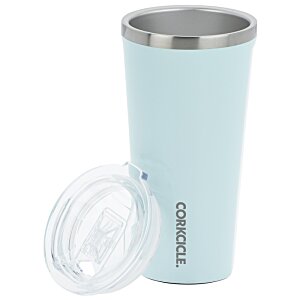 Additional Image 1 - a white and grey tumbler with a lid