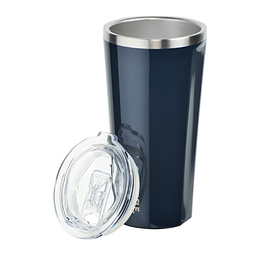Additional Image 1 - a white and grey tumbler with a lid