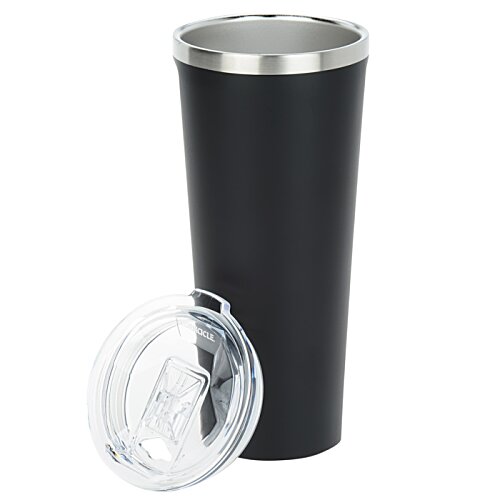 Additional Image 1 - a black and silver tumbler