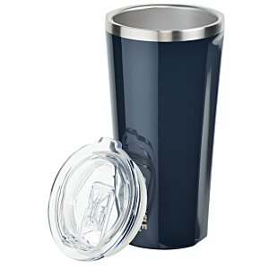 Additional Image 1 - a black and silver tumbler