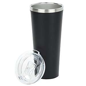 Additional Image 1 - a black and silver tumbler
